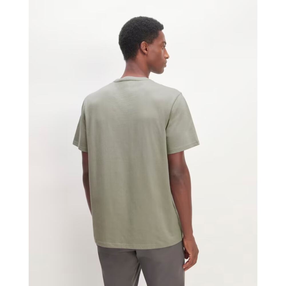 New Everlane The Organic Crew Shirt Green Size Medium Men - Picture 3 of 11